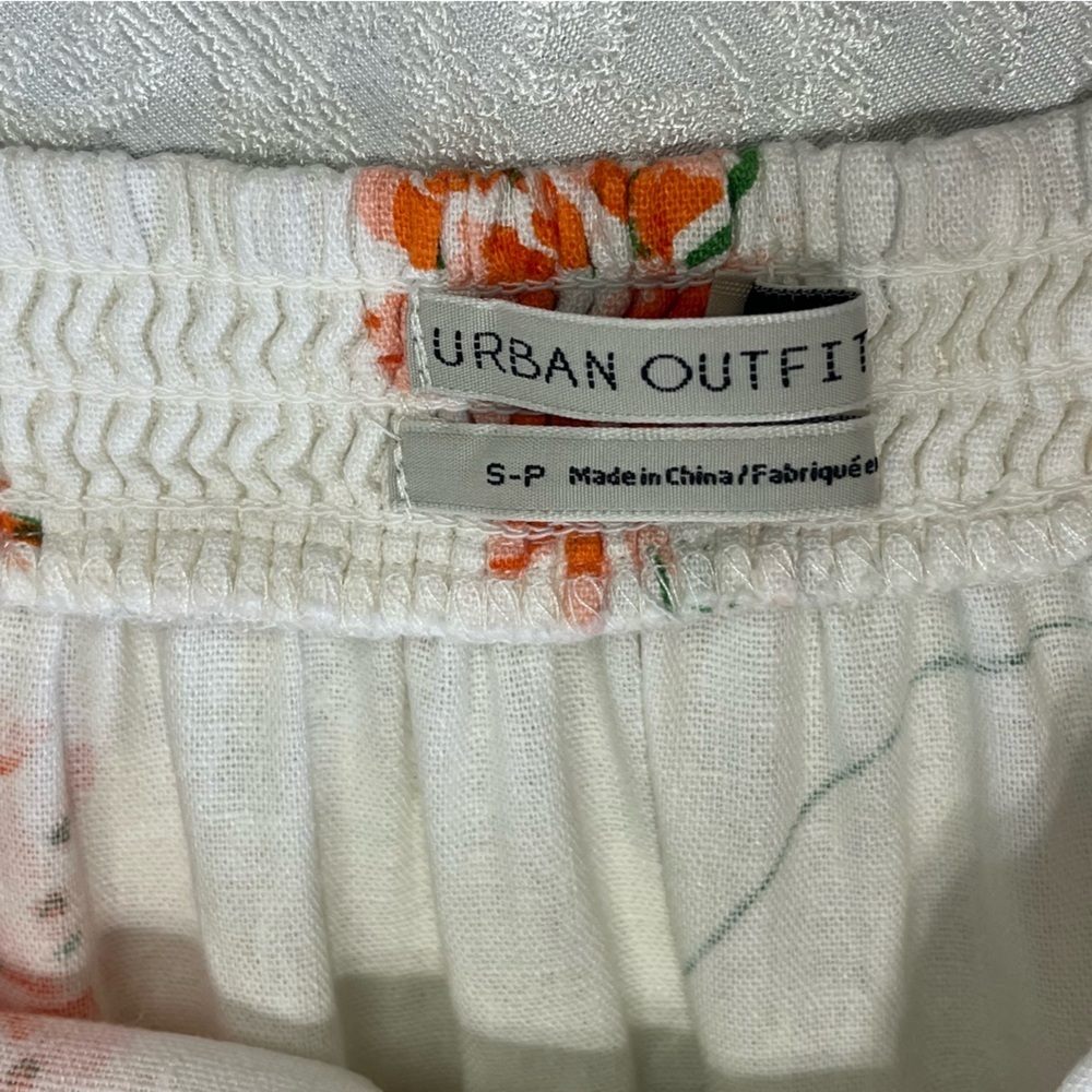 Urban Outfitters Selma Linen Blend Ruffle Button-Through Maxi Skirt Size Small - Picture 6 of 8